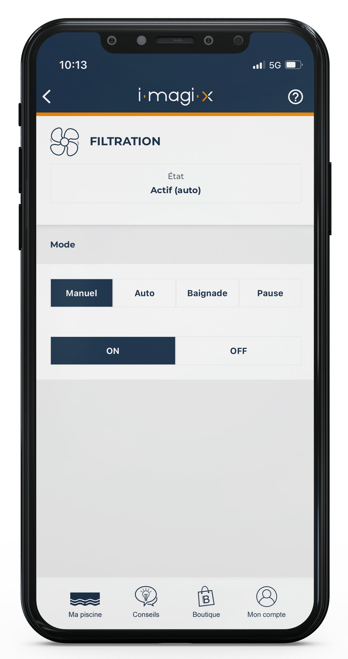 Application iMAGI-X Filtration