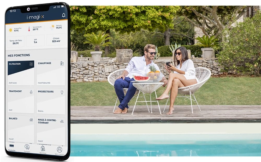 application piscine magiline